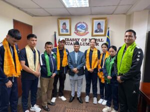 १० औं एसियाली पारा तेक्वान्दो च्याम्पियनसिपमा सहभागी नेपाली खेलाडीहरूलाई मलेसियास्थित नेपाली दूतावासद्वारा स्वागत