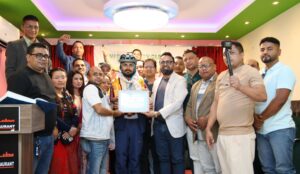 एनसीसी कतारले गर्यो विश्व साइकल यात्री “अर्याल” लाई सम्मान…..